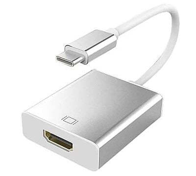 Type C to HDMI Adapter, 3.1 C Type to HDTV Converter for Mac-Book Pro, New Air/iPad/Surface