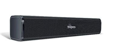 FINGERS F2.0 Watt 2.0 Channel USB Multimedia Speaker, Black, Standard