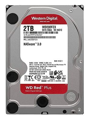 Western Digital 2TB Red Plus NAS Internal Hard Drive 3.5''