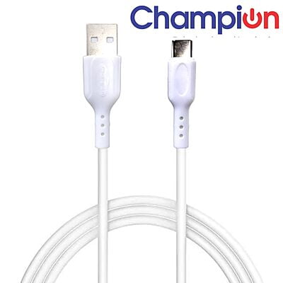 Champion Type C/White 3Amp (1Mtr) Data Cable-Series C