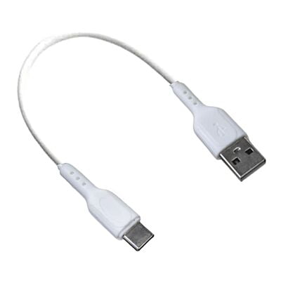 Champion Type-C 4 Core 2.4 Amp 37cm PVC Data Cable White (Series-C)