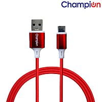 Champion Type-C 65W Braided Metal Data Cable Series-I (Red)