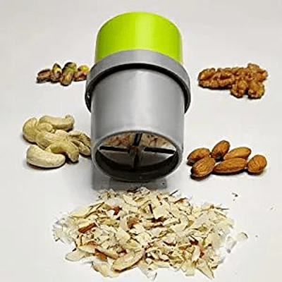 Dry Fruit Cutter, Slicer, Grinder, Chocolate Cutter and Butter Slicer with 3 in 1 Blade – Almonds, Cashews- Color May Vary (Pack of 1)