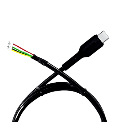 Champion Mantra Type-C Data Cable for Mantra Fingerprint Scanner Biometric Cable (Black)