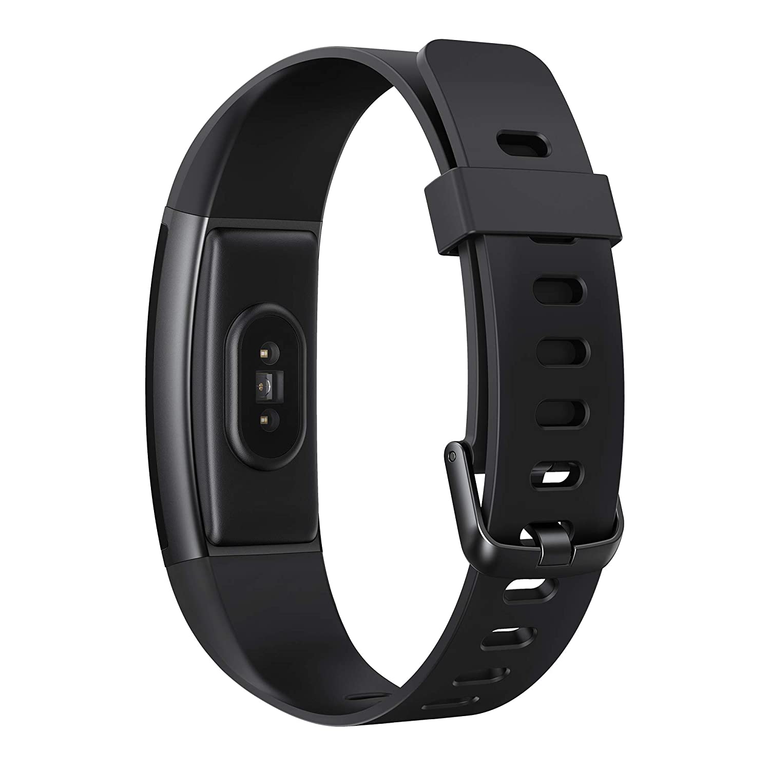 Realme Band (Black) - Full Colour Screen with Touchkey, Real-time Heart Rate Monitor, in-Built USB Charging