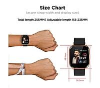 Fire-Boltt Ninja 2 SpO2 Full Touch Smartwatch with 30 Workout Modes (Black)