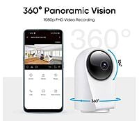 realme 360S Deg 1080p Full HD WiFi Smart Security Camera (White)