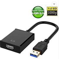 USB 3.0 to HDMI Adapter, 1080P Multi-Display Video Converter for Laptop PC Desktop to Monitor, Projector
