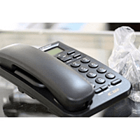 ORIENTAL KX-T1555CID CORDED TELEPHONE LAND LINE PHONE WITH CALLER ID PHONE (Black)