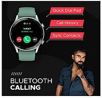 Fire-Boltt India's No 1 Smartwatch Brand Talk 2 Bluetooth Calling Smartwatch with Dual Button (Green)