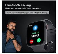 Fire-Boltt Ring Pro Bluetooth Calling, 1.75” 320*385px (Black)