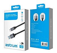 Astrum UT620 USB Type C to USB 3.0 Type A Male Cable - Black