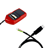 Champion Morpho Type-C Data Cable for Mantra Fingerprint Scanner Biometric Cable (Black)