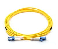 Fiber Optic LC/UPC-LC/UPC SM DX Patch Cable Cord  (Yellow, 10M)