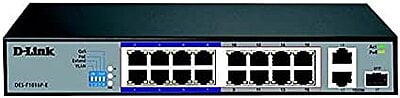 D-Link DES-F1016P-HE 16 Port Unmanaged POE Switch 100 MBPS