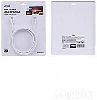 Miniso Male To Male Mini Display Port Cable 1.8m (White)