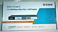 D-Link DGS-F1018P-E 16 Port Unmanaged Gigabit POE Switch