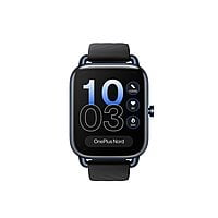 OnePlus OPBBE221 Nord Watch with 1.78” AMOLED Display, 60 Hz Refresh Rate, 105 Fitness Modes, 10 Days Battery, SPO2, Heart Rate, Stress Monitor, Women Health Tracker  (Midnight Black)