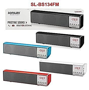 Sonilex SL-BS134FM Bluetooth Speaker with Pristine Sound (Red)
