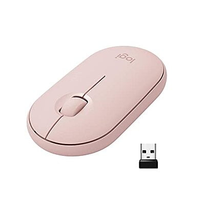 Logitech Pebble M350 Wireless Mouse with Bluetooth | Rose