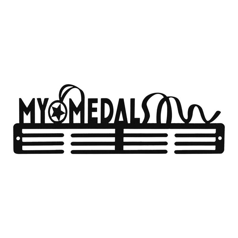 Medal Holder Display Hanger Rack Medals Black Medal Holder Wall Mount Running Medal Frame Holds Upto 24-30 Medals by Sehaz Artworks