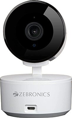 Zebronics Zeb-Smart CAM 102 Smart WiFi PTZ Indoor Camera with Motion Detection, Day/Night Mode