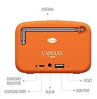Saregama Carvaan Mini Hindi 2.0 - Music Player with Bluetooth/FM/AM/AUX (Vivid Orange)