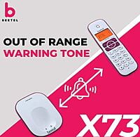 Beetel X73 Cordless 2.4Ghz Landline Phone with Caller ID Display