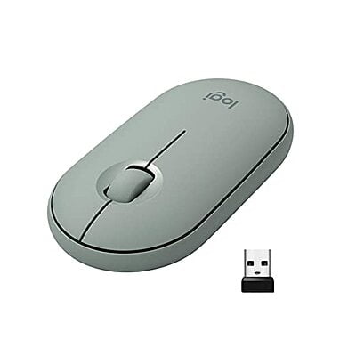 Logitech Pebble Wireless Mouse with Bluetooth | Eucalyptus