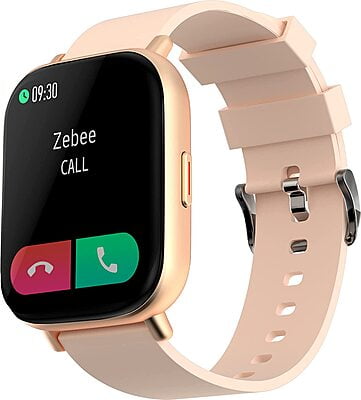 ZEBRONICS ZEB-FIT7220CH Smart Fitness Watch with Call Function via Built-in Speaker & Mic(Gold)