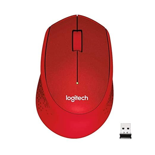 Logitech M331 Silent Plus Wireless Mouse | Red