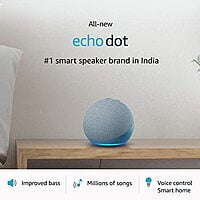 Echo Dot (4th Gen, 2020 release)| Smart speaker with Alexa (Blue)