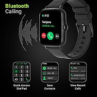Fire-Boltt Beast Pro Bluetooth Calling, Heart Rate Full HD Touch Smartwatch ( Black)