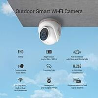 EZVIZ C4W Outdoor WiFi Security Camera|1080p FHD| Night Vision Upto 30m|Two Way Talk|Dust & Water Protection|Supports MicroSD Card (up to 256 GB), White