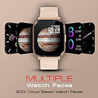 Fire-Boltt Ninja 2 Max 1.5 inches(3.9cm) Full Touch Display Smartwatch with SpO2(Rose Gold)