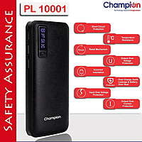 Champion Digital Power Bank 10000mAh Capacity (BIS Certified) Model Pl-10001 with Leather Finish