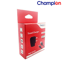 Champion Mobile Charger 1Amp Wall Charger (Black)
