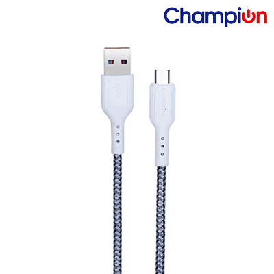 Champion Micro 2.4amp Braided Cable (White)