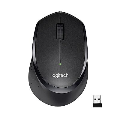 Logitech M331 Silent Plus Wireless Mouse | Black