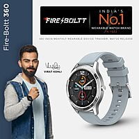 Fire-Boltt 360 SpO2 Full Touch Large Display Round Smartwatch with in-Built Games (Black)