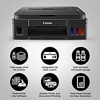 Canon Pixma G2010 All-in-One Ink Tank Colour Printer (Black
