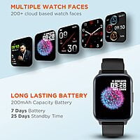 Fire-Boltt Ninja 3 Smartwatch Full Touch 1.69 & 60 Sports (Black)