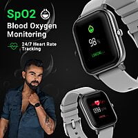Fire-Boltt BSW001 Smart Watch with SPO2, Heart Rate, BP, Fitness and Sports Tracking (Grey)
