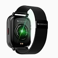 ZEBRONICS Zeb-FIT 7220CH Bluetooth Smart Watch Metallic+Black
