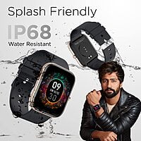 Fire-Boltt Dazzle Plus 1.81" Smartwatch Full Touch Largest Borderless Display & 60 Sports Modes (Swimming) with IP68 Rating, Sp02 Tracking, Over 100 Cloud Based Watch Faces