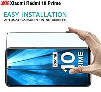 Redmi 10 Prime Tempered Glass | Screen Protector Full Glue Coverage Tempered Glass