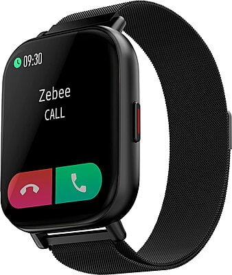 ZEBRONICS Zeb-FIT 7220CH Bluetooth Smart Watch Metallic+Black