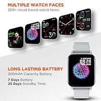 Copy of Fire-Boltt Ninja 3 Smartwatch Full Touch 1.69 & 60 Sports (Silver)