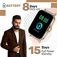 Fire-Boltt Beast SPO2 1.69" Full Touch Large HD Color Display Smart Watch, 8 Days Battery Life(Gold)