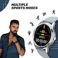 Fire-Boltt 360 SpO2 Full Touch Large Display Round Smartwatch with in-Built Games (Black)